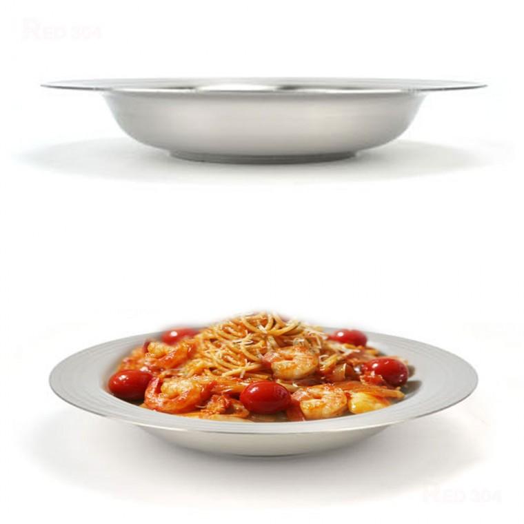 스텐 파스타 스파게티 접시 면접시 샐러드 디저트 시리얼 그릇 지름 20.8cm 23.2cm 24.8cm 28.2cm