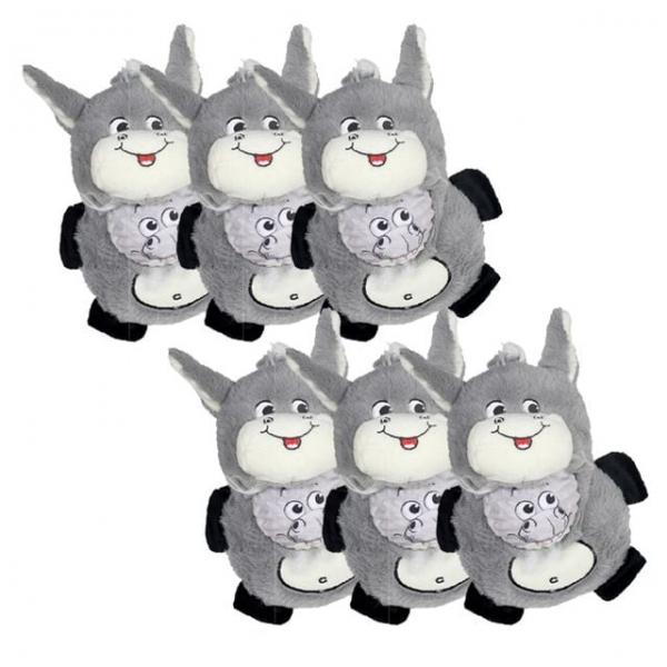 강아지 부드러운 새끼품은 당나귀 6P 애착 인형 토이