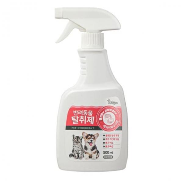 강아지 냄새 탈취제 베이비파우더향 500ml 1P 실내
