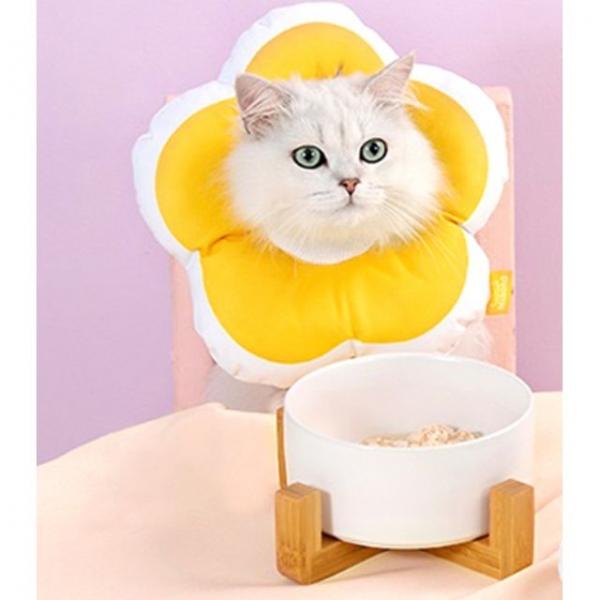 고양이 키티요요 플라워 넥카라 옐로우 S 1P 수술