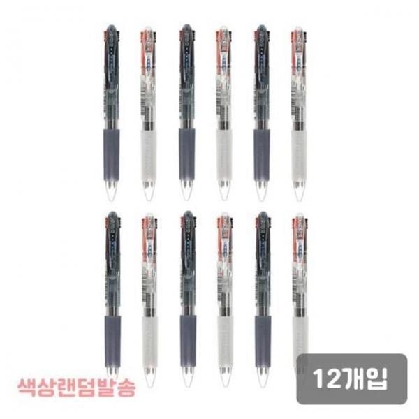 문화)3색볼펜 S(0.7mm/흑/청/적)-다스(12개입)