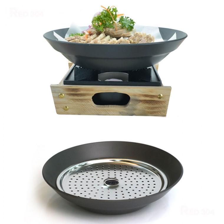 국내제작 채반 포함 족발 보쌈 수육 전용 찜채반 냄비 전골냄비 지름 24cm 26cm 28cm