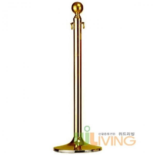 황동체인차단봉(봉1개) 황동봉1개 300x950mm 출입통제줄 가이드폴 안전줄