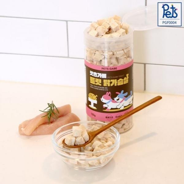 펫츠가베 동결건조트릿 닭가슴살 오리지널 120g PGF0004