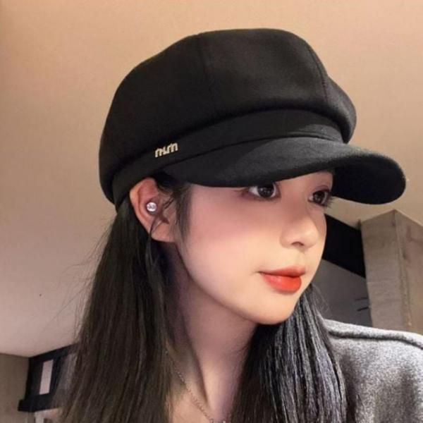 고급 따뜻한 빵모자 헌팅캡 베레모 모자 뉴스보이 캡