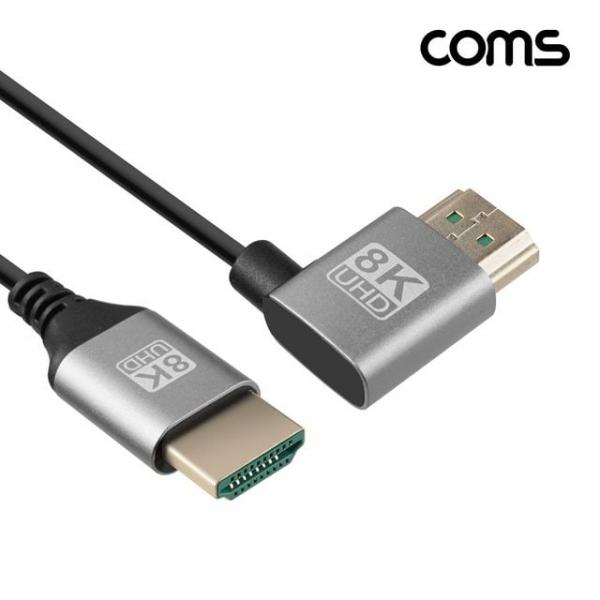 HDMI 2.1 초슬림 케이블 1m 8K4K 60Hz 꺾임