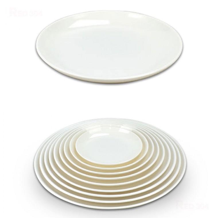 멜라민 원형 한식 잔치 뷔페 접시 단체 급식 돈까스 접시 반찬그릇 지름 25cm 27.7cm 30.2cm 32.5cm