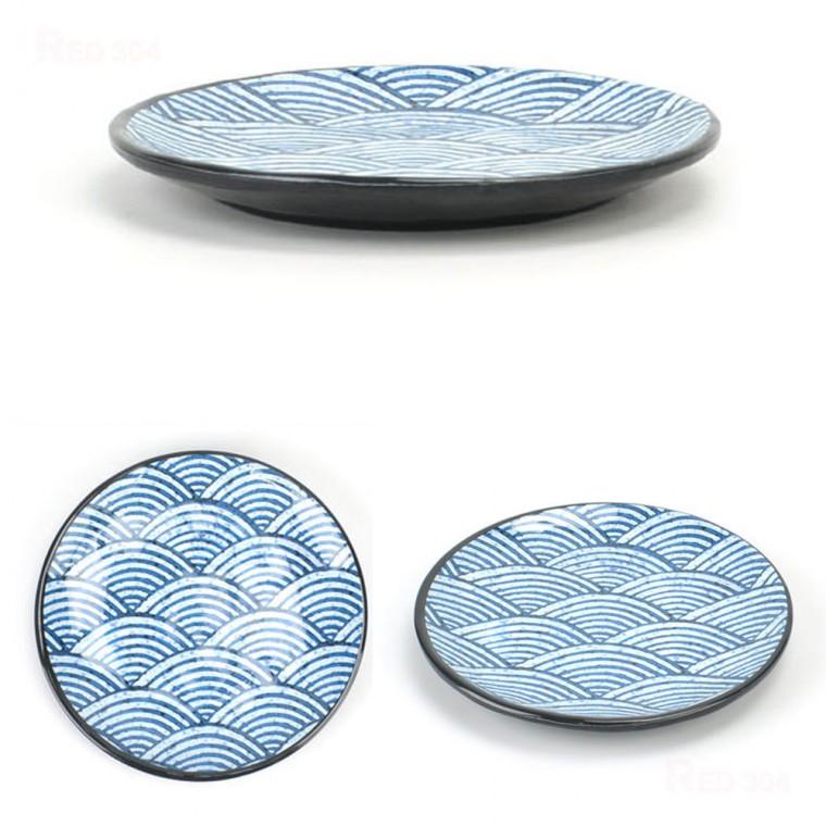 고급 멜라민 일식 활어 참치 사시미 접시 회접시 스끼다시 일식접시 반찬그릇 지름 28.5cm