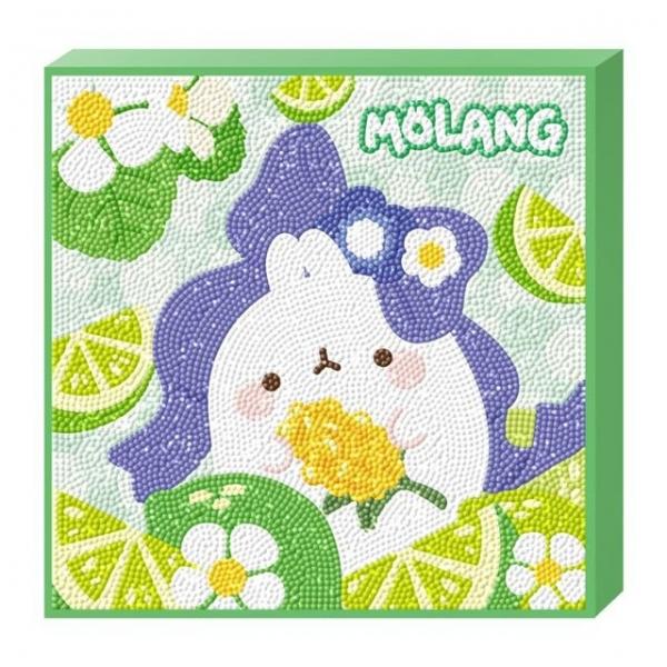 DIY 몰랑 라임 25X25 캔버스 보석십자수