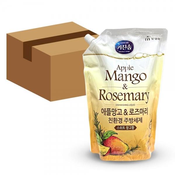 무궁화 키친솝 망고 로즈마리 주방세제 리필 1.2L 10개