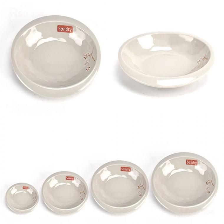 멜라민 한정식 찬기 앞접시 반찬그릇 마늘 쌈장 초장 간장 종지 그릇 8.9cm 12.8cm 15.5cm