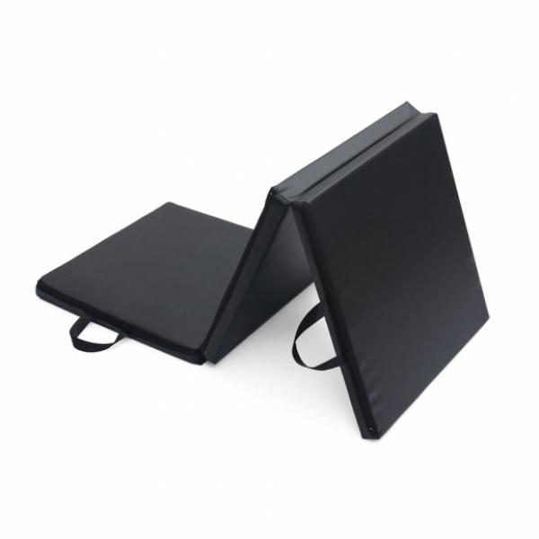홈트 3단 접이식 헬스 요가매트 180x60x5cm 블랙