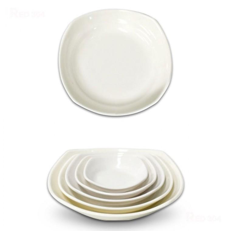 멜라민 사각 한식 찬기 앞접시 밑반찬 음식 반찬 그릇 찜 무침 볶음 요리 접시 그릇 19.7cm 5호
