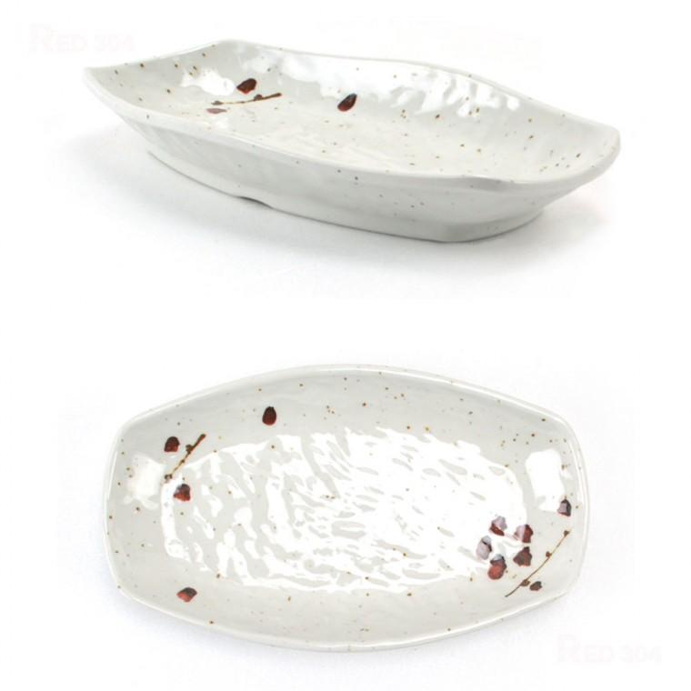 멜라민 한정식 찬기 앞접시 김치 반찬 그릇 생선구이 접시 길이 20.7cm 23.5cm 26.7cm 30.3cm