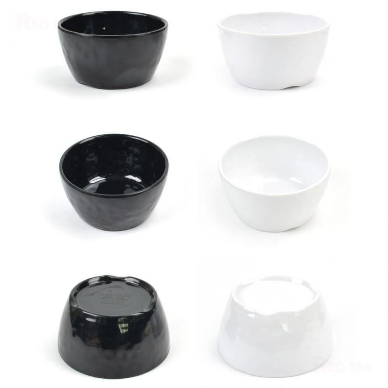 블랙 화이트 멜라민 한정식 어린이 밥그릇 밥공기 죽그릇 일식 장국그릇 지름 9.8cm 10.8cm