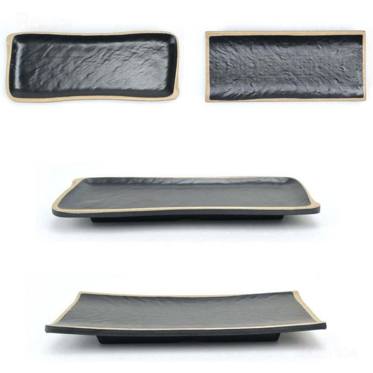 멜라민 긴사각 일식 꽁치 삼치 갈치 생선구이 스끼다시 접시 초밥접시 롤접시 길이 23.7cm 25.5cm