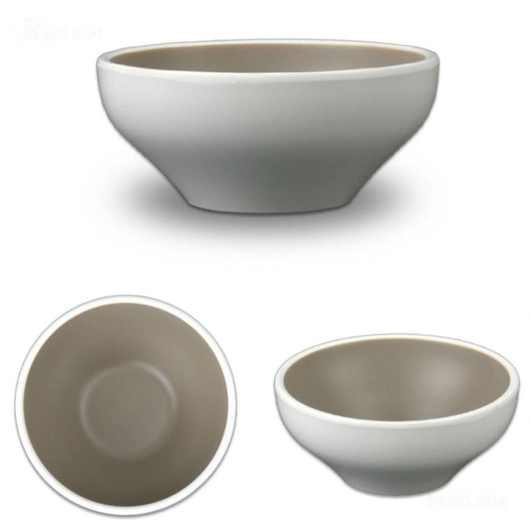 투톤 멜라민 한정식 밥그릇 밥공기 대접 국그릇 외경 11.5cm 3호