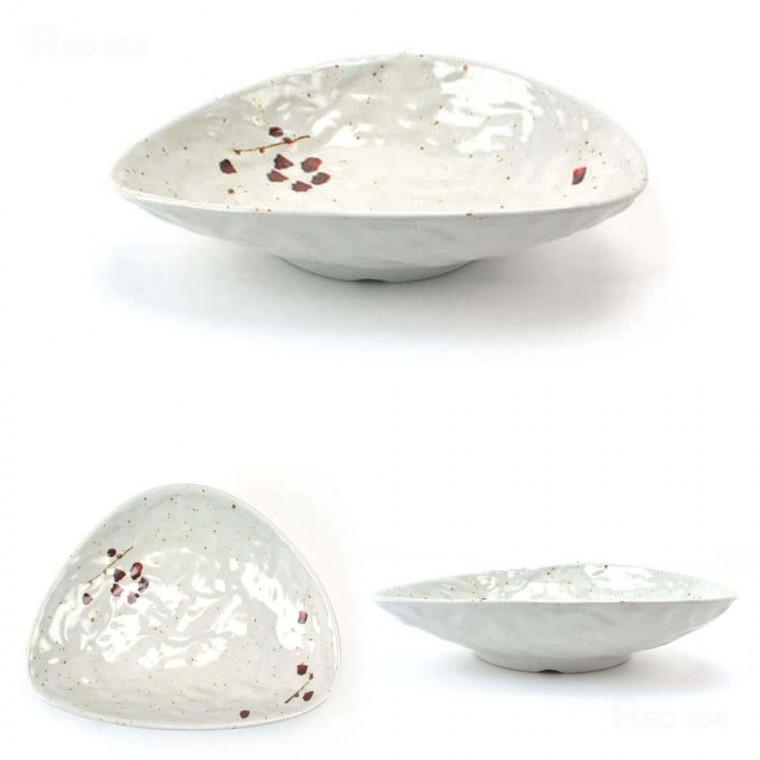 멜라민 한정식 찬기 반찬그릇 반찬접시 샐러드 디저트 후식 그릇 8호 9호 길이 22.5cm 26cm