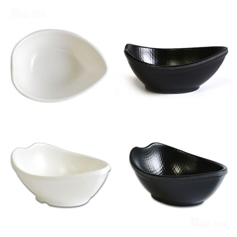 멜라민 한정식 찬기 반찬그릇 1칸 나눔접시 나눔그릇 일식 종지 양념볼 소스볼 길이 9.5cm