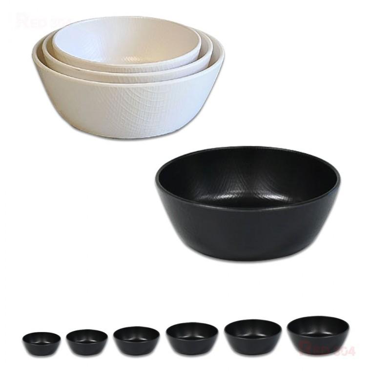 멜라민 한정식 대접 후식 면기 면그릇 물김치 동치미 그릇 일식 덮밥그릇 지름 17.3cm 18.9cm 20.8cm