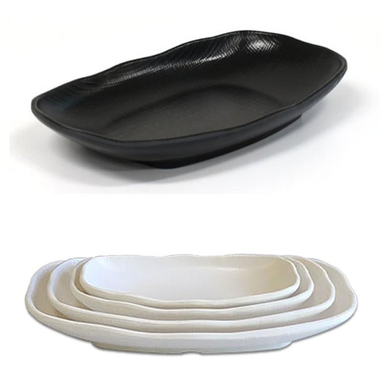 타원 멜라민 순대 떡볶이 튀김 분식 접시 한식 찬기 김치 반찬 접시 길이 17.9cm 19.9cm 23.4cm 27cm