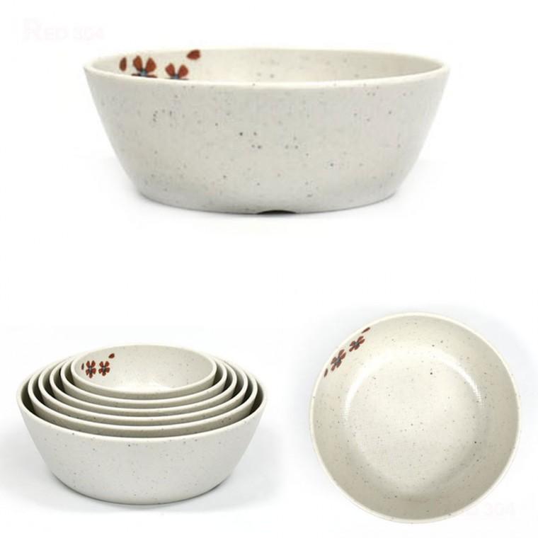 멜라민 한정식 대접 동치미 누룽지 그릇 후식 소면 라면 국수 면기 면그릇 지름 17.3cm 18.9cm 20.8cm