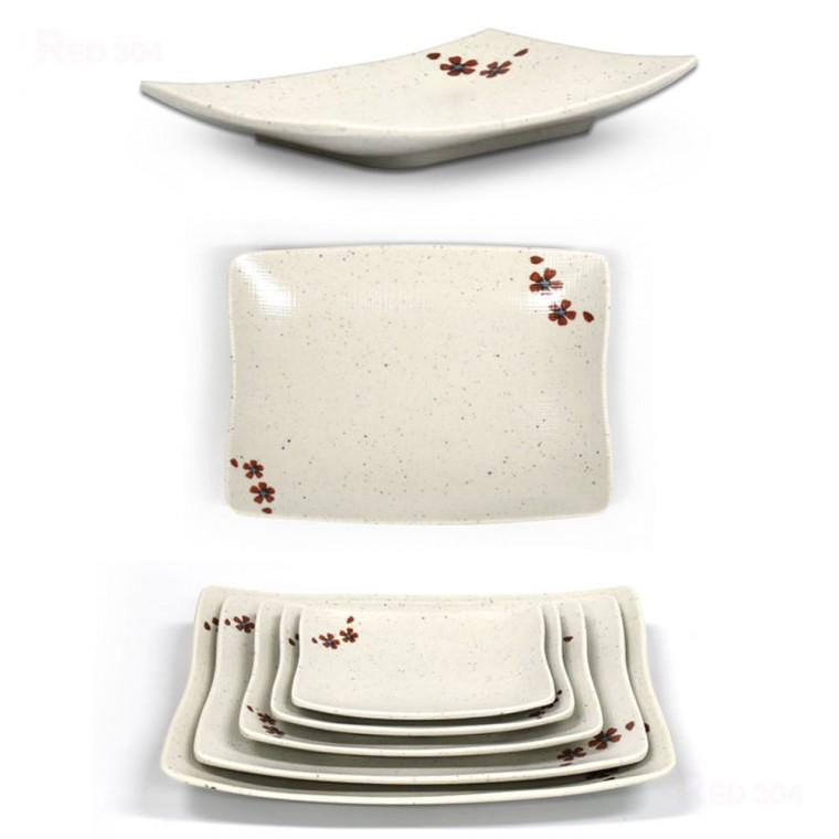 멜라민 한정식 생선접시 반찬접시 앞접시 일식 스끼다시 튀김 샐러드 접시 길이 15cm 17.2cm 20.4cm