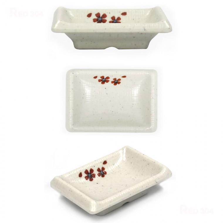 멜라민 마늘 쌈장 소금장 양념 소스 그릇 일식 간장 초장 종지 반찬그릇 길이 9.4cm