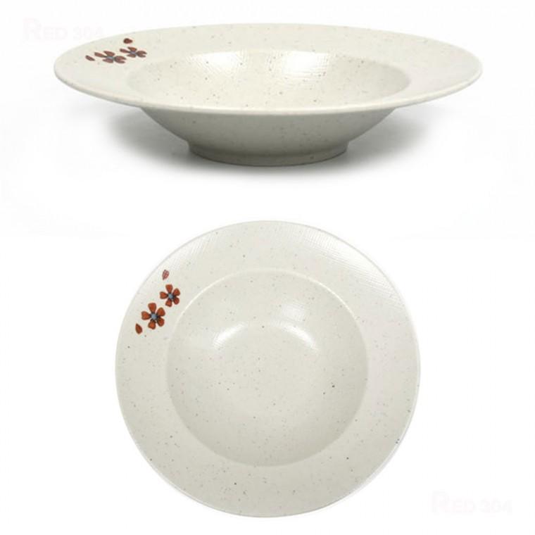 멜라민 면접시 면그릇 스파게티 파스타 샐러드 양식 접시 일식 덮밥 카레 그릇 지름 24.2cm 26.5cm