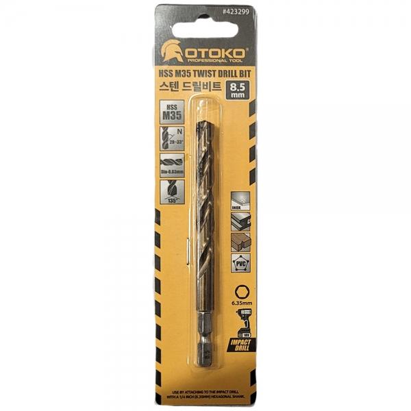 고급 고속도공구강 소재사용 스텐 드릴비트 8.5mm