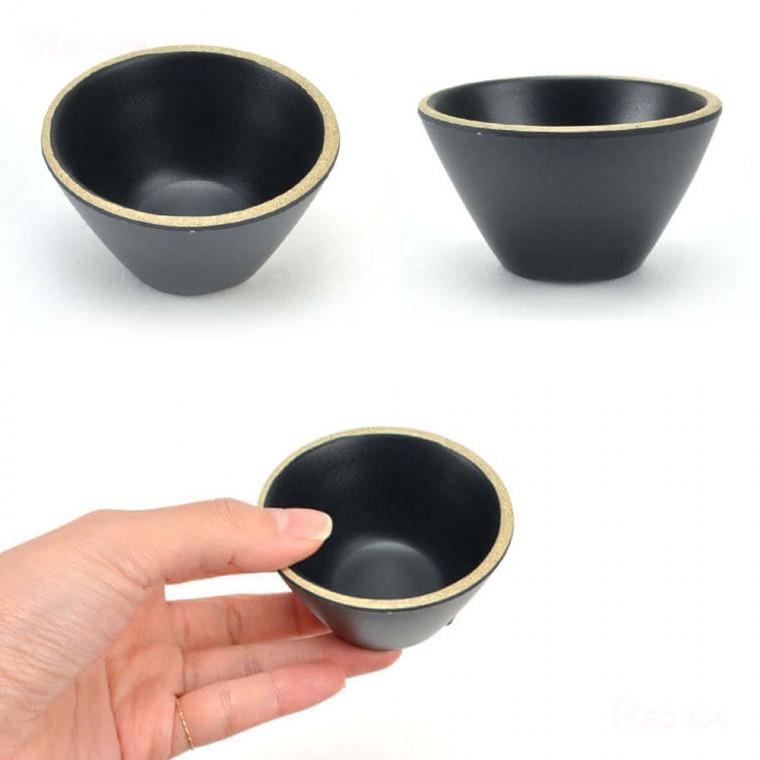 멜라민 일식 와사비 간장 초장 종지 한정식 양념 소스 그릇 지름 6.8cm 11호