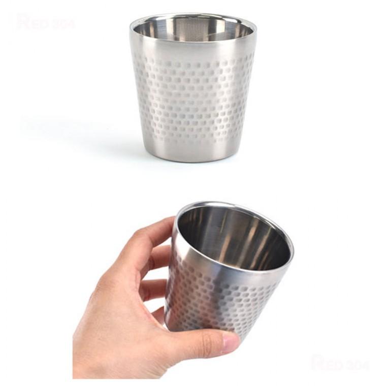 보온 보냉 이중구조 스텐 물컵 물잔 스텐컵 이중컵 이중물컵 급식컵 14호 용량 180ml