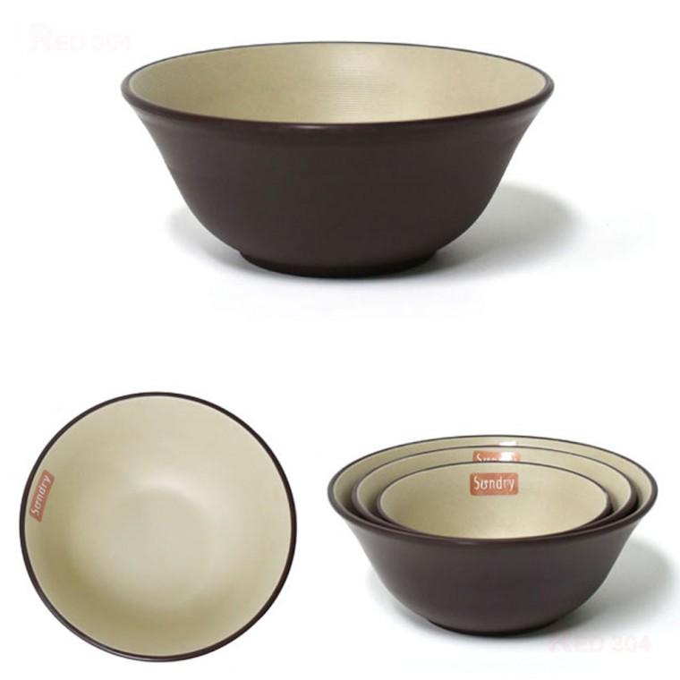 멜라민 한정식 대접 후식 면기 면그릇 일식 라멘 우동 그릇 지름 12.6cm 15.3cm 17.8cm