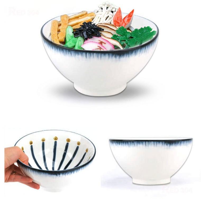 도자기 일식 라멘 우동 카레 덮밥 그릇 국수 쌀국수 라면 면기 면그릇 용량 약 700ml 13호