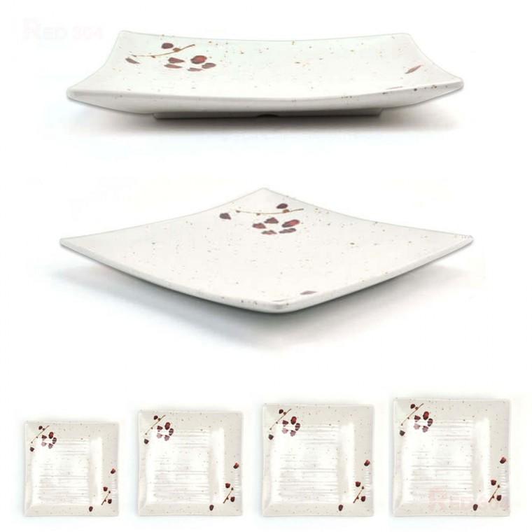 멜라민 한정식 찬기 반찬그릇 반찬접시 샐러드 디저트 후식 접시 길이 21.2cm 23.7cm 26.2cm 28.8cm