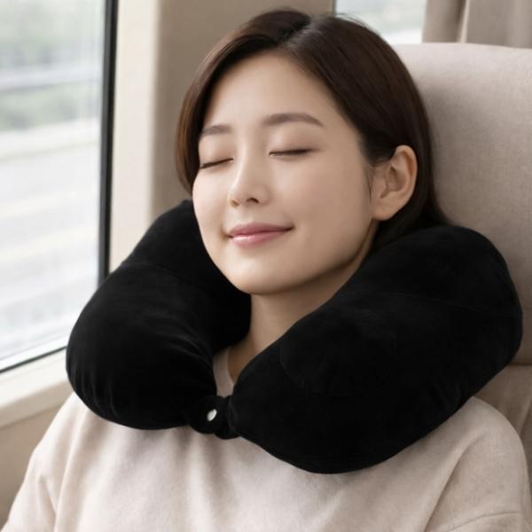 넥플로우 펌핑 에어 목베개 블랙