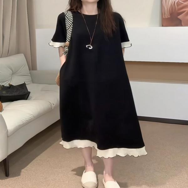 F570031 레이스 포인트 반팔 여름 썸머 원피스 데일리