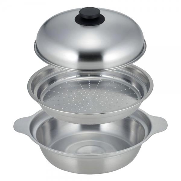 일본산 전골 냄비 찜기 세트 24cm