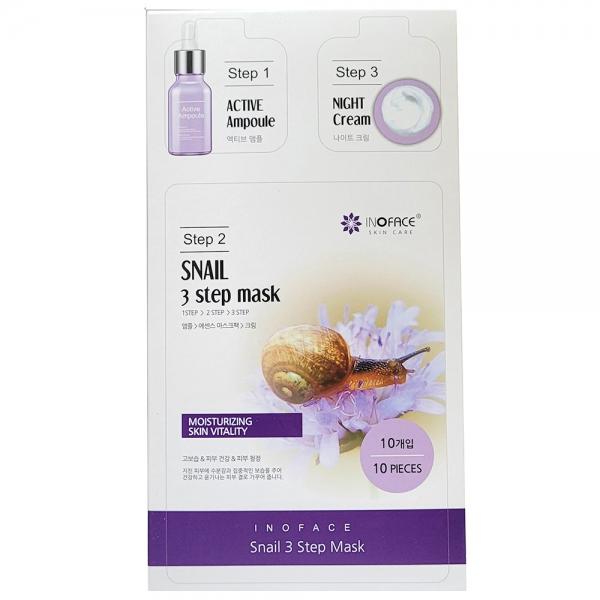 피부 속까지 촉촉하게 3단계케어 스네일 마스크팩 10P