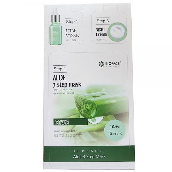 수분감이 오래 지속 3단계 집중 알로에 마스크팩 10P