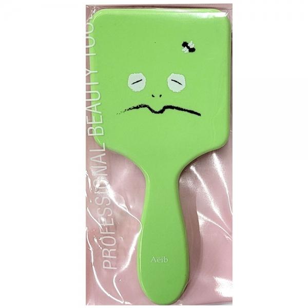 폭신한 쿠션과 유연한 빗살 헤어 쿠션 브러쉬 개구리