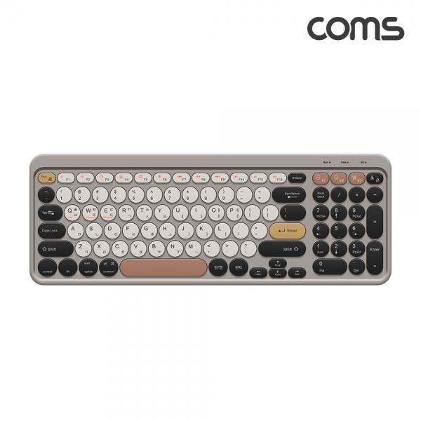 블루투스 무선키보드 Bluetooth Brown 듀얼모드 지원 AB105