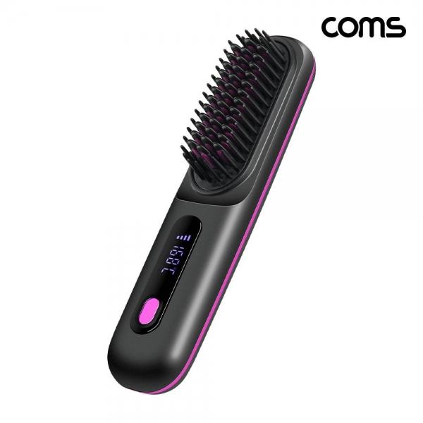 휴대용 헤어 무선 빗 고데기 볼륨업 브러쉬 IH240