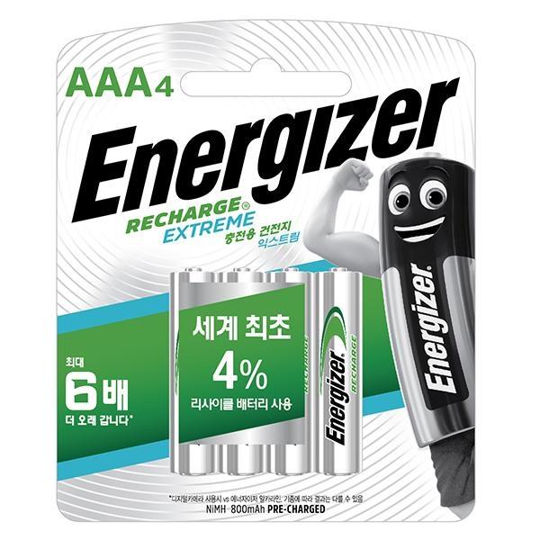 에너자이저 니켈수소 충전지 AAA 4입 (4알)