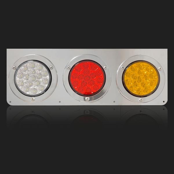 24V전용 크롬 LED 테일램프 3구