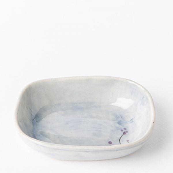 이천도자기 수묵 높은 타원 찬기 2호 13.5cm 식기 그릇 플레이팅