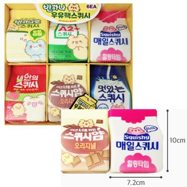 반하나우유팩스퀴시 6개입 랜덤발송