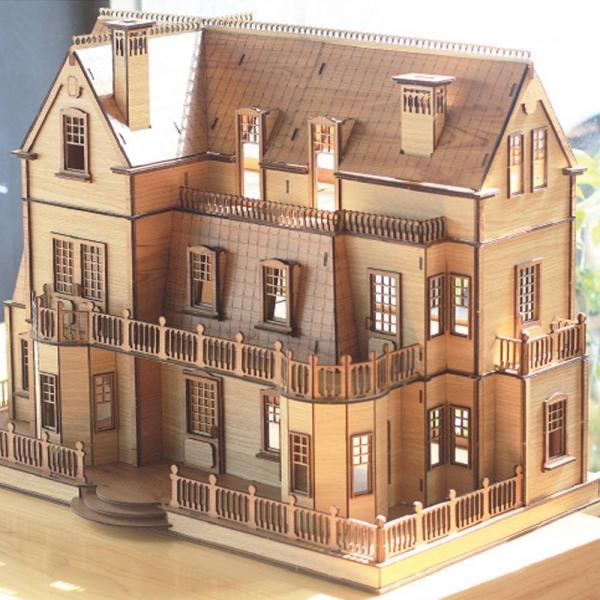 고딕빌라 3D 나무모형 만들기 DIY조립