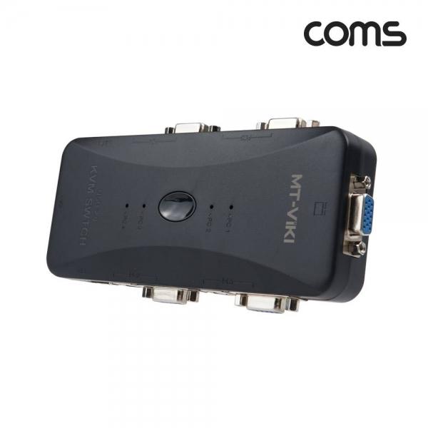 VGA USB KVM 스위치 선택기 4X1 4포트 PC 4대 주변장치 연결 TB721