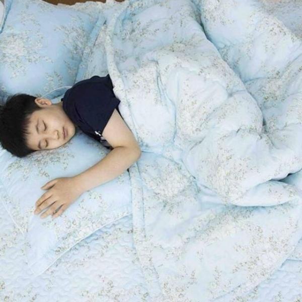 국내산 차렵 꽃무늬 싱글 사계절 얇은 이불 간절기